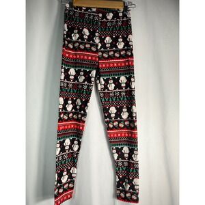 Love‎ & Heart Women's Christmas Holiday Snowman Leggings - Size Medium